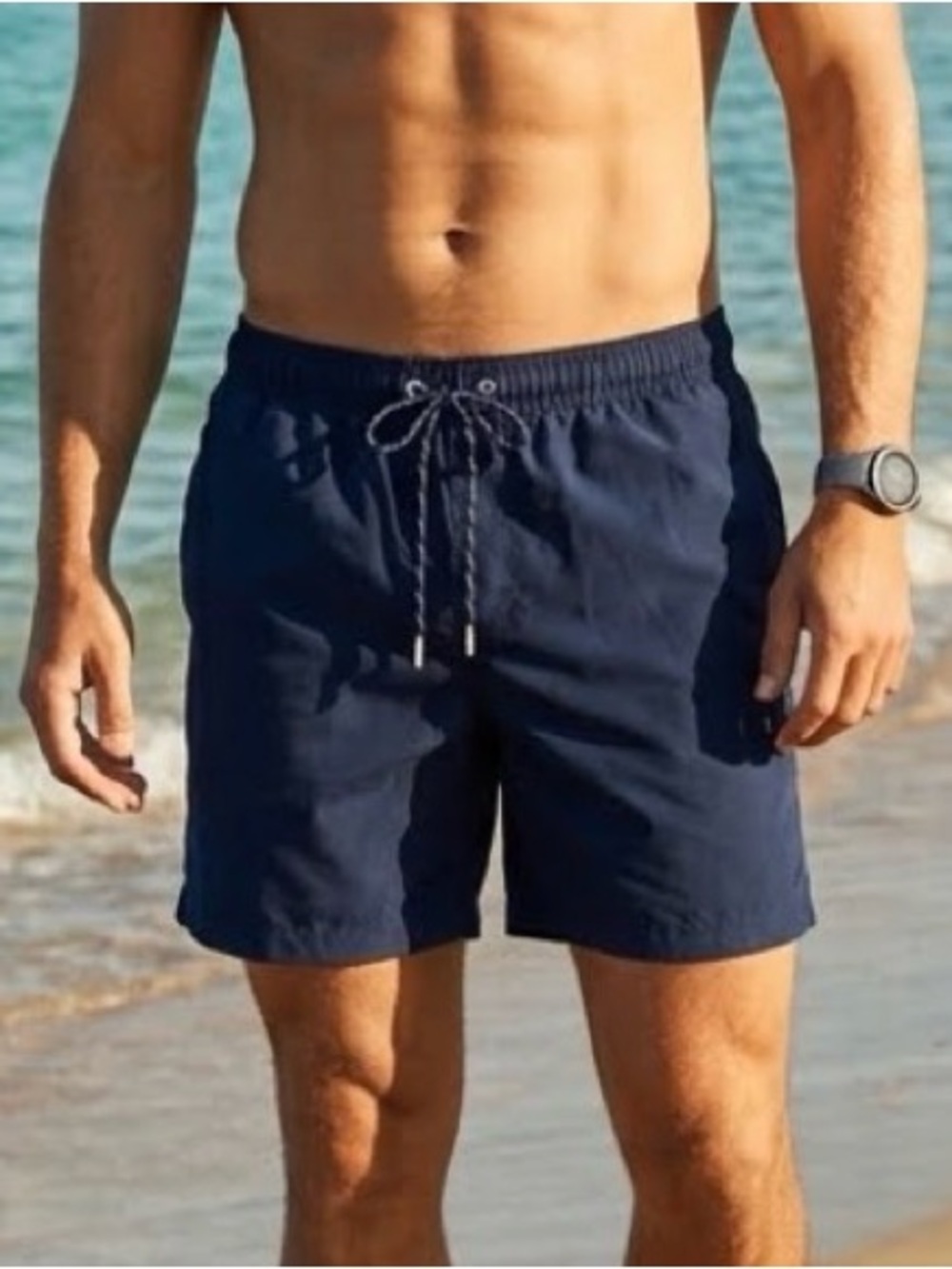 Speedo Men's Dark Blue Swim Trunks